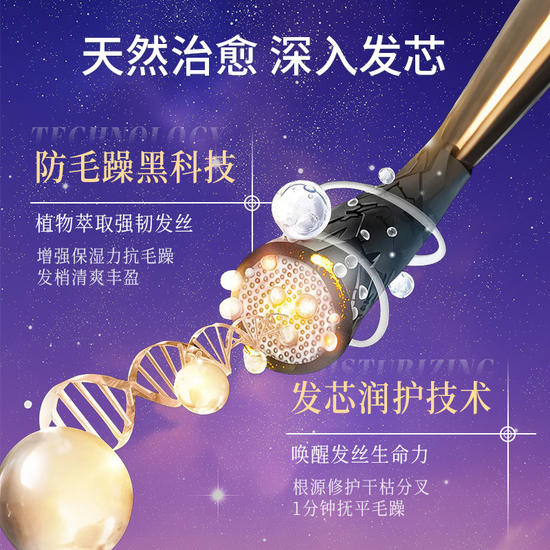 Loretta洛丽塔夜间免洗发膜头发护理密集修复干枯防毛躁蓬松柔顺