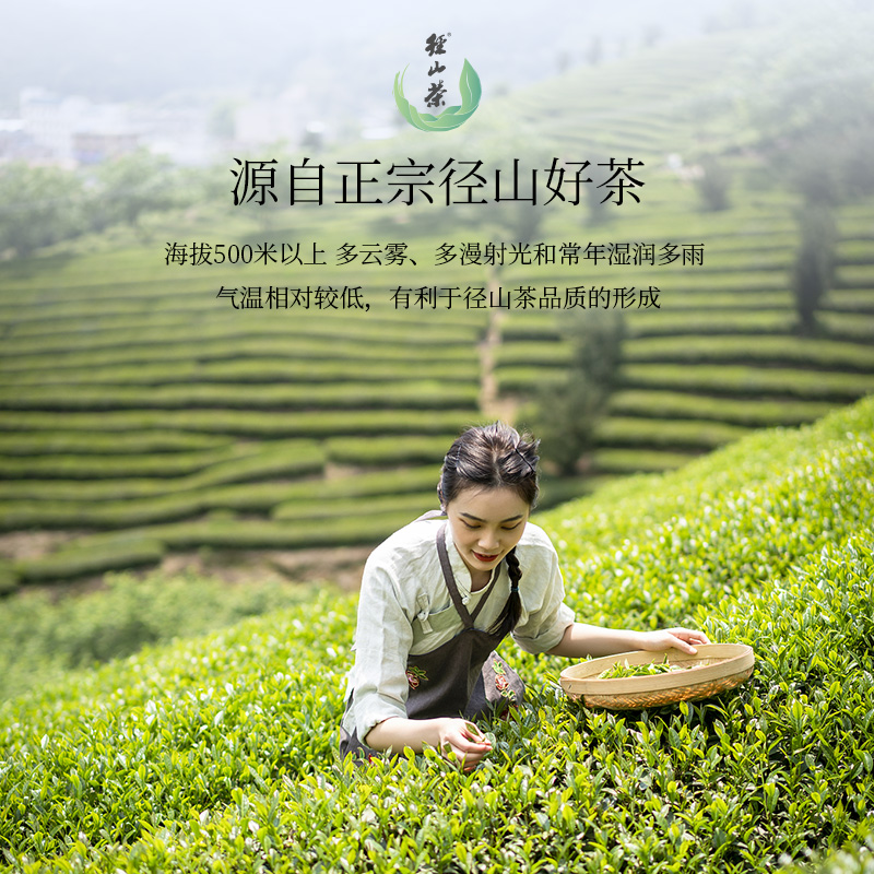 径山茶绿茶2024新茶茶叶毛峰茶嫩叶明前一级尝鲜装50g - 图2