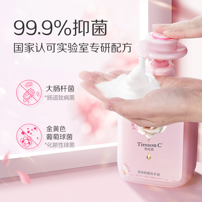 蒂姆森泡沫抑菌洗手液550ml