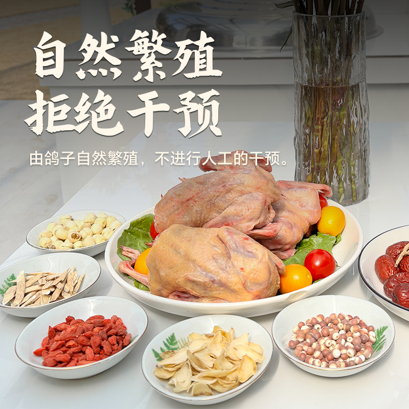 杨博士鸽子肉新鲜农家散养土鸽子正宗生鲜乳鸽孕妇营养鸽子3只