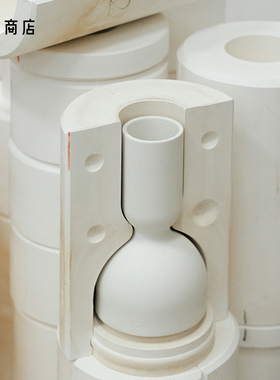 卷宗商店 | 间则  Rong陶瓷花瓶现代设计感烛台家居摆件