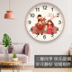 Creative silent wall clock quartz for a family