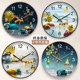 Gardening Silent Wall Clock Round Light Luxury