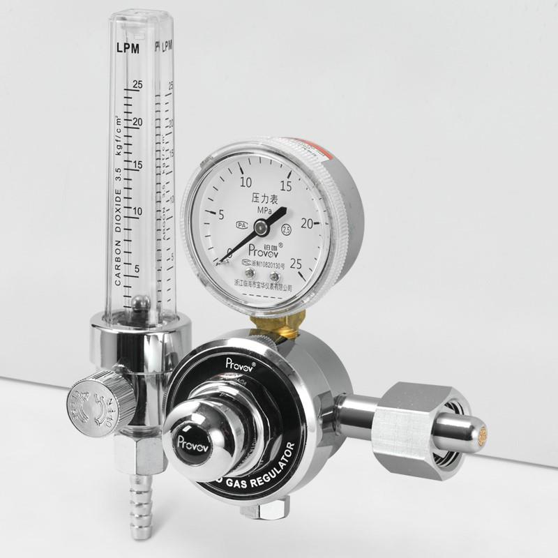 。标准气体流量计减压阀压力表YQB-731L实验室尾气检测精密仪表-图0