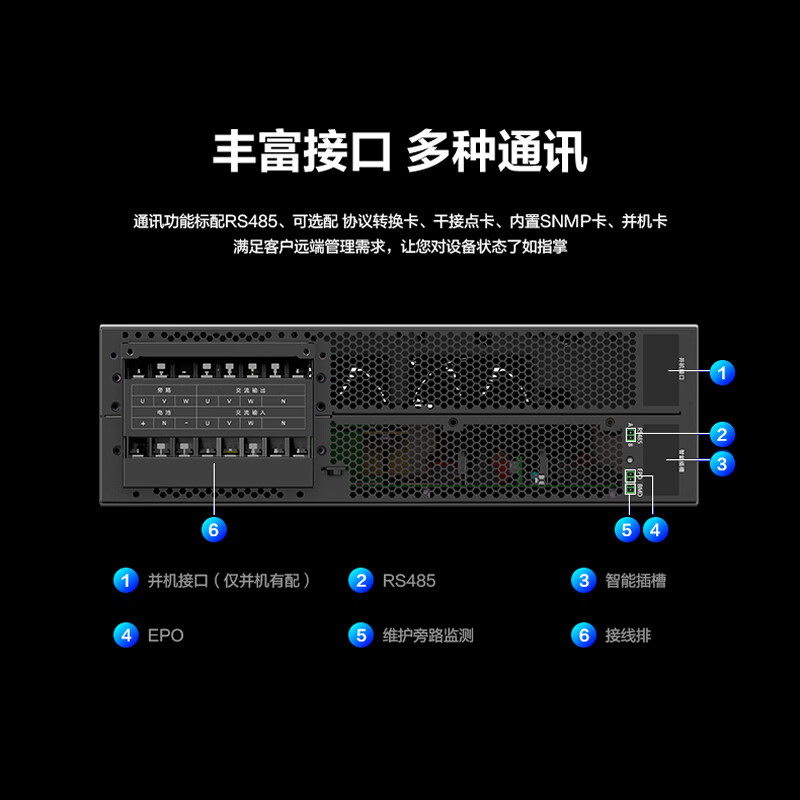 UPS电源YTR3310-J三进三出10KVA/9KW电脑机房服务器稳压续航-图0