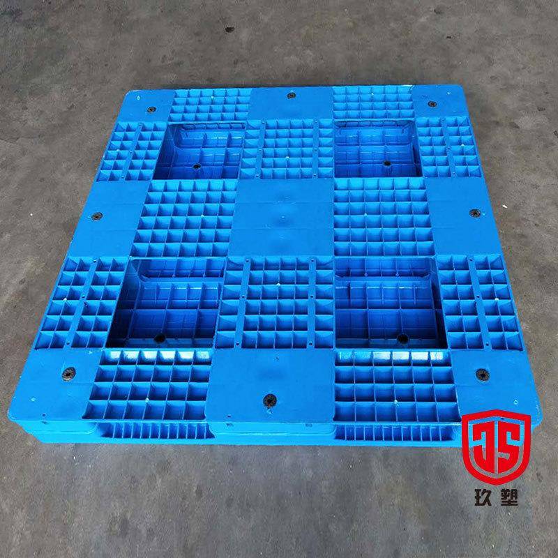 物流平板田字叉车塑胶卡板货架栈板加厚平板塑料托盘 - 图1