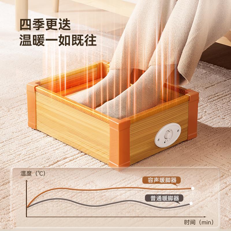 实木烤火箱暖脚神器2024新款烘脚取暖器办公家用电火桶冬天暖脚宝