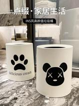 Tea flower bin for home 2023 new toilet toilet kitchen living room special large capacity high face value light and luxurious