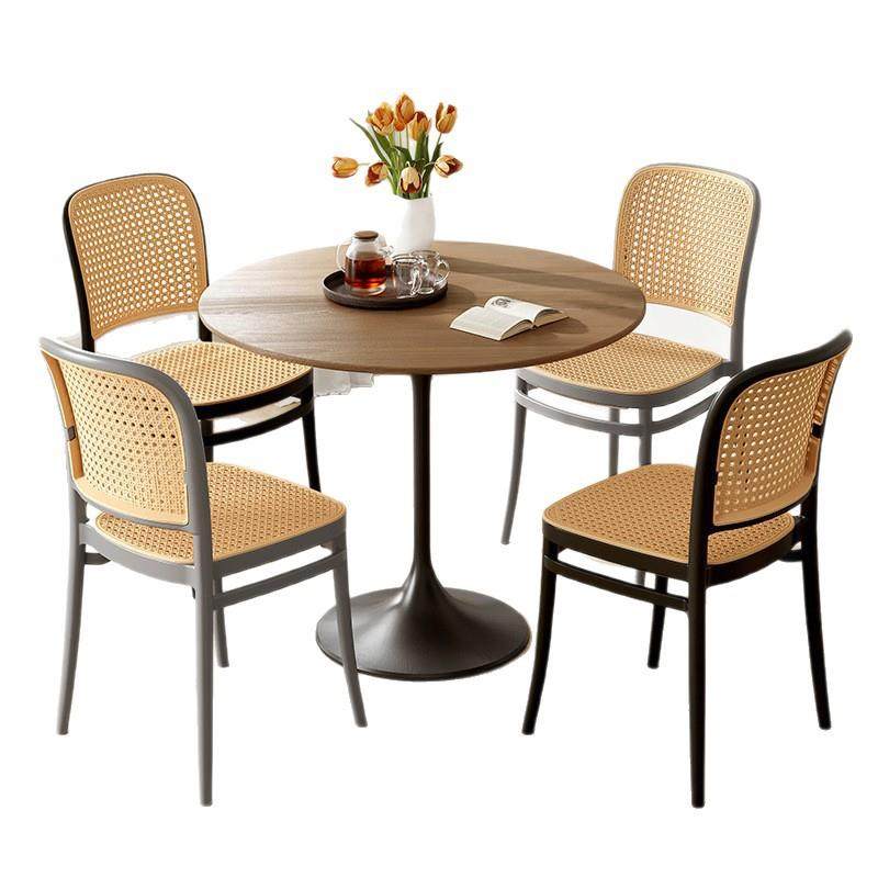 拉车套罩椅子藤编北欧塑料餐椅靠背镂空书桌办公凳子小户型塑料椅,淘宝优惠券,粉丝福利购,淘宝优惠卷