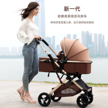 Twin Baby Stroller High Landscape Light Fold Separable Two-way Sitable to Lie Down Newborn Stroller