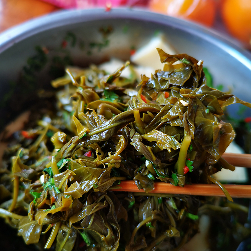 帕贡菜云南特产傣族泡野菜树头菜帕棍菜德宏芒市腌怕控佤族鸡爪菜 - 图0