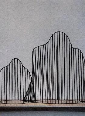 不锈钢镂空假山雕塑户外庭院小区广场水池售楼部园林景观装饰摆件