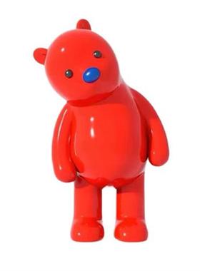 玻璃钢卡通雕塑定制吉祥物大型公仔动漫人物logo模型落地陈美摆件