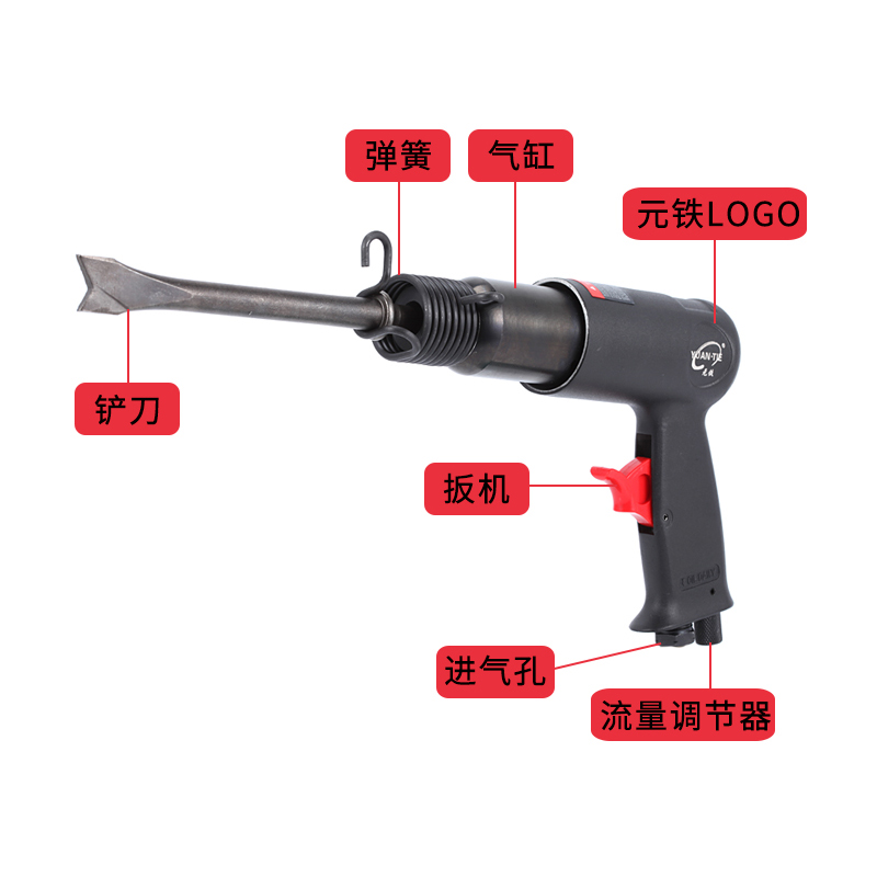 美国巨霸技术YT7 622气铲76 23气动风铲刀气锤气镐气锹150190工具 - 图0