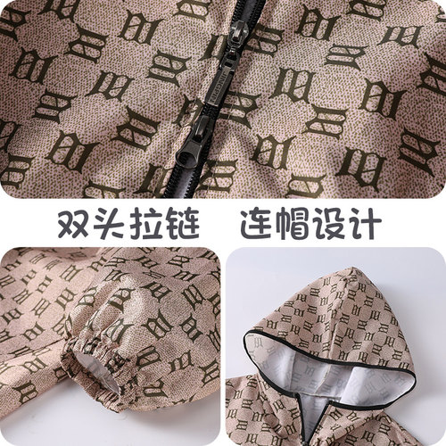 防尘收腰外穿时尚工作服防泼水家用长袖罩衣厨房罩衫围裙带袖女士 - 图2