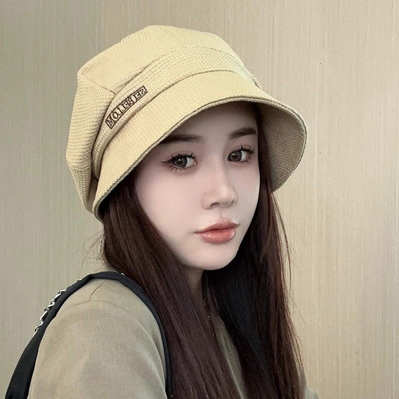 春秋新款百搭鸭舌帽子女大头围渔夫帽女高级感褶皱堆堆显脸小盆帽,淘宝优惠券,粉丝福利购,淘宝优惠卷
