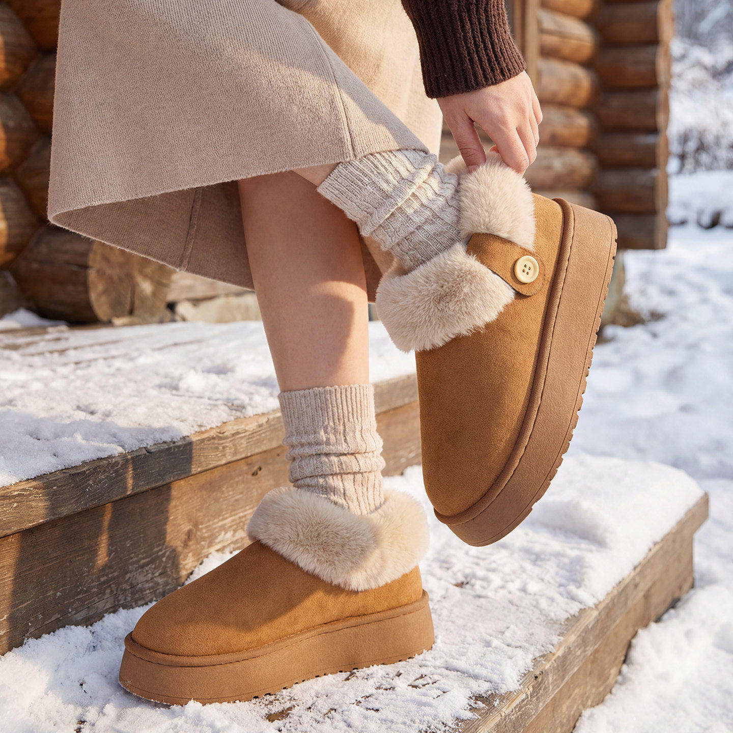 儿童棉拖鞋女童冬季2026新款室内家居厚底毛毛绒保暖包跟棉鞋女孩,淘宝优惠券,粉丝福利购,淘宝优惠卷