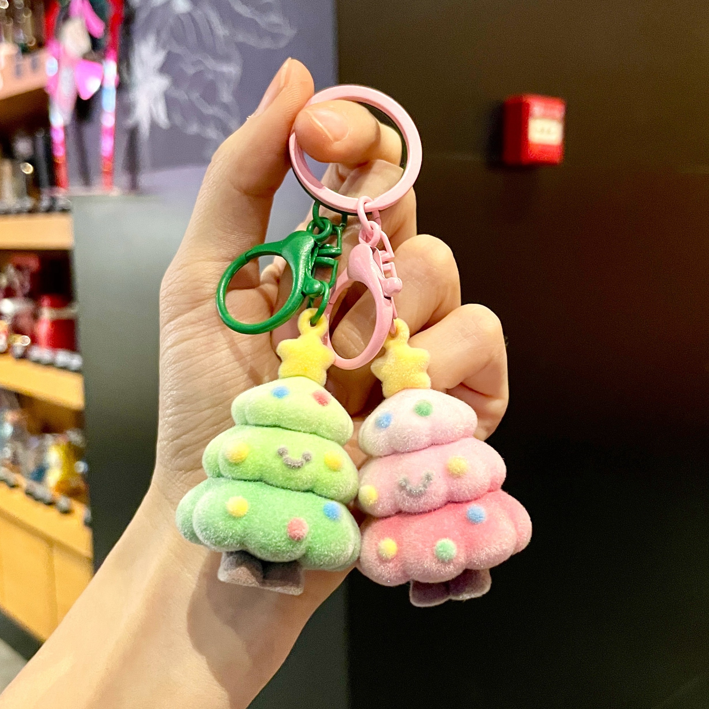 圣诞节圣诞树钥匙扣挂件可爱卡通仿真植绒包包挂件圣诞礼物小礼品,淘宝优惠券,粉丝福利购,淘宝优惠卷