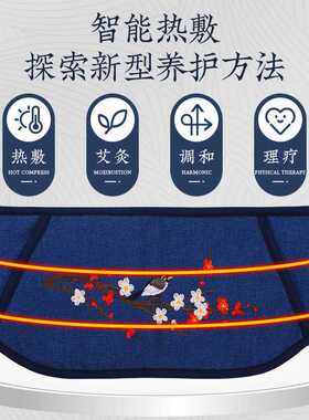 九档可调节电加热护腰艾灸暖腰带厂家 按摩艾草热敷虎年礼品盒