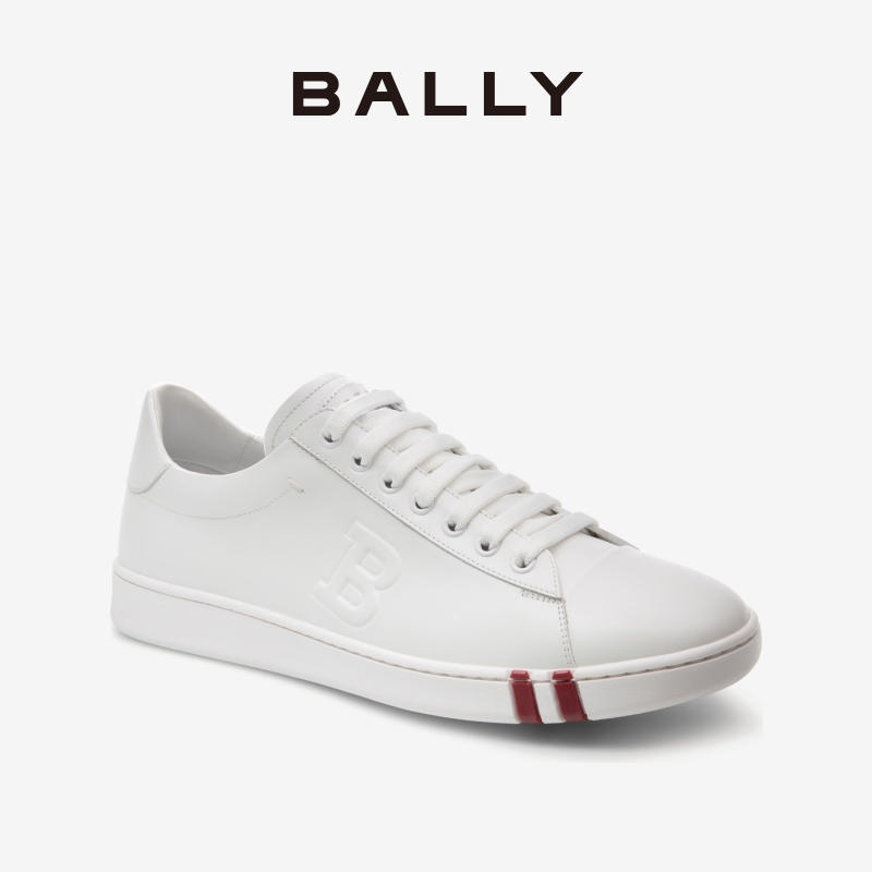 Bally/巴利ASHER男士白色皮革运动鞋6234604-图0