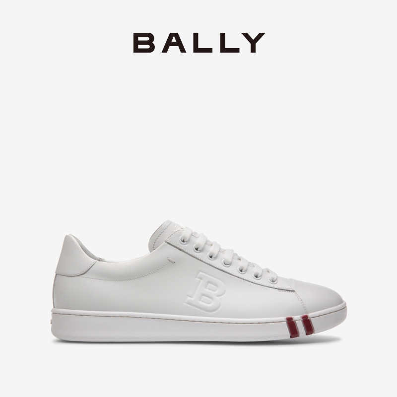 Bally/巴利ASHER男士白色皮革运动鞋6234604-图1