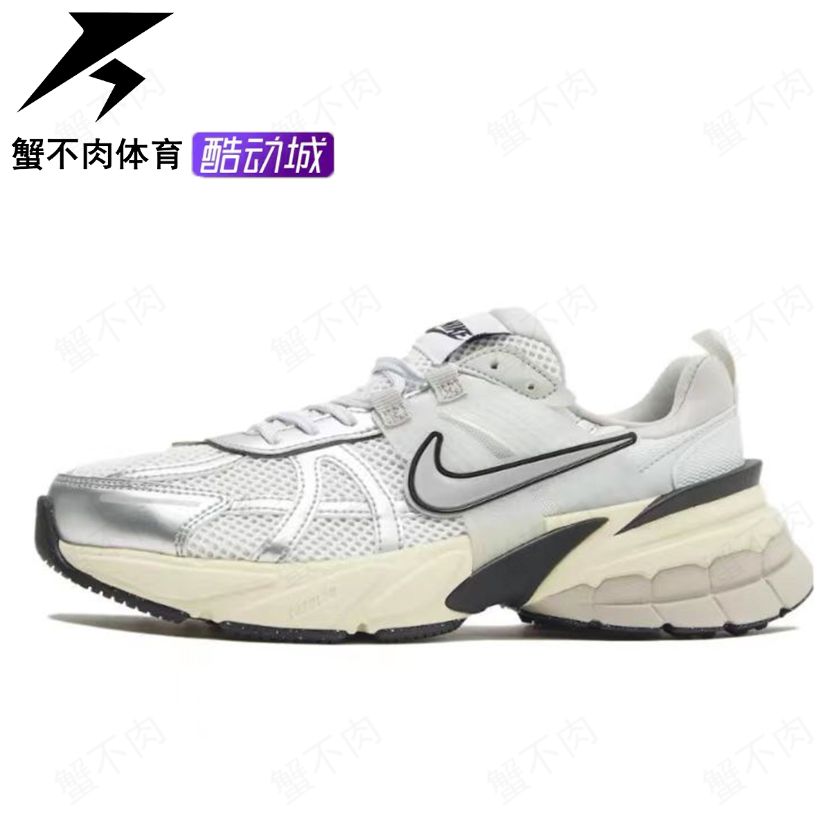 耐克 Nike V2K 复古老爹鞋 减震防滑跑步鞋女款 白银 FD0736-100