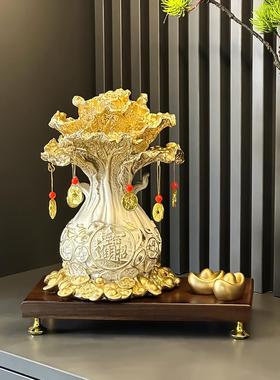 招财进宝百财白菜摆件客厅电视柜收银前台装饰品店铺乔迁开业礼物