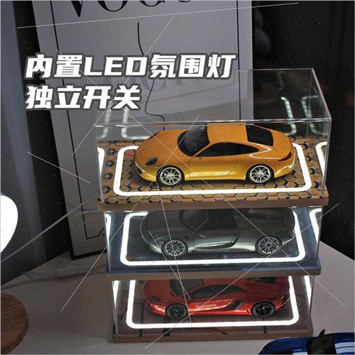 Onepcs acrylic display box parking lot car model organizer s - 图0