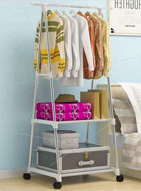 east Asia simple coat rack mobile hanging rack multifunction