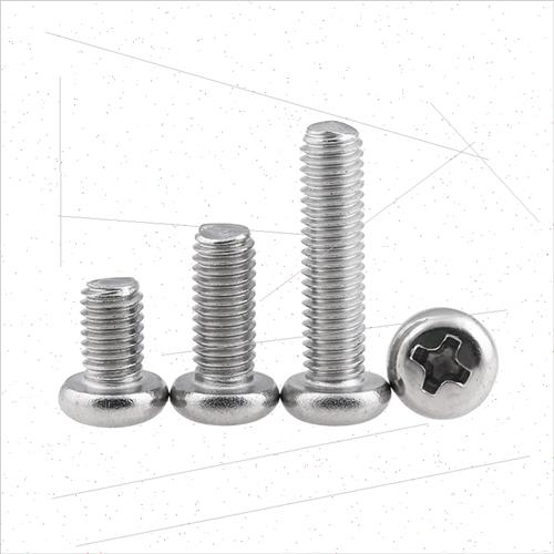 PM galvanized screws cross round head machine screws GB818 p - 图0