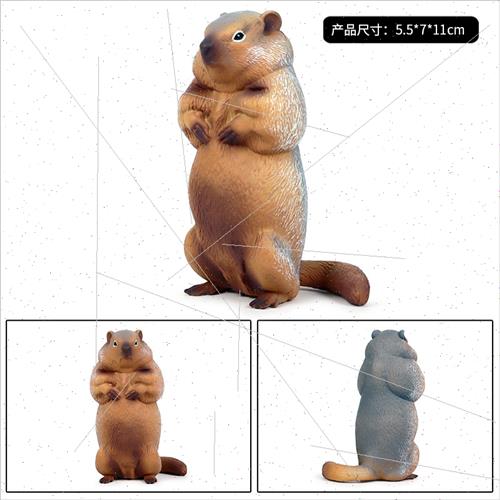 Children world wildlife toys rats chipmunks groundhogs squir - 图1