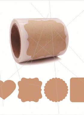 Christmas holiday gift self-adhesive logo labels rolls can b