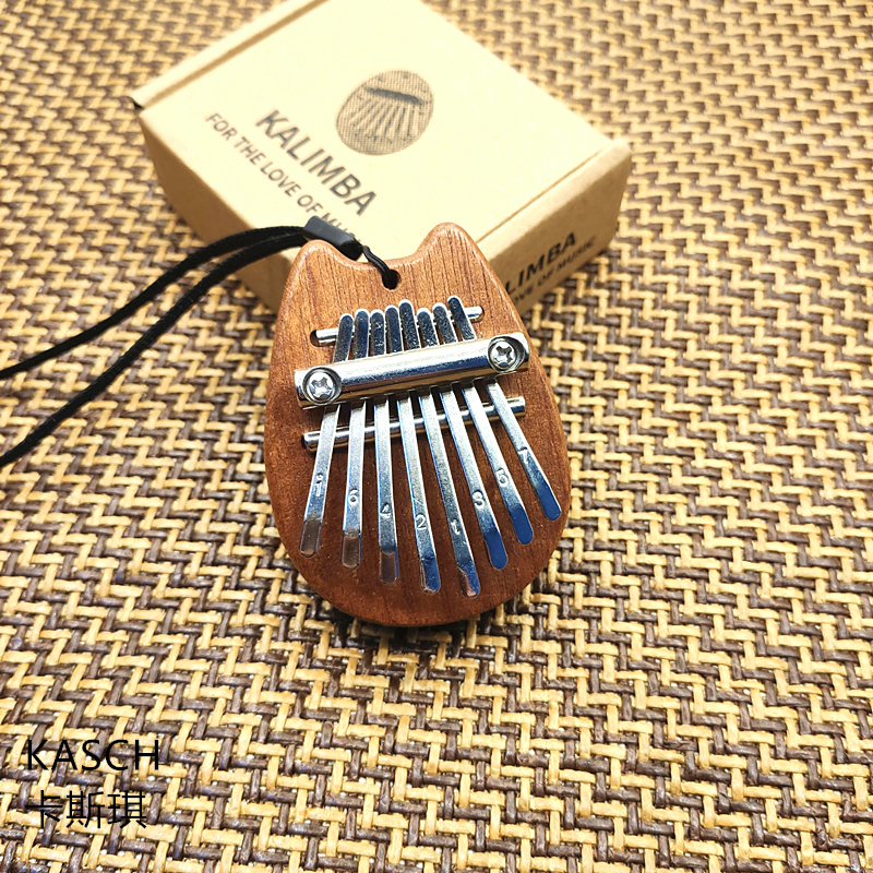 迷你小8音小10音板式拇指琴手指钢琴礼品实木初学者学生小卡林巴 - 图2