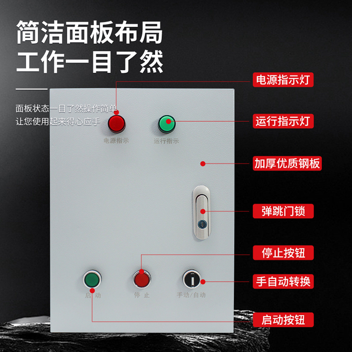 电机控制箱380V三相电箱排烟风机箱11千瓦配电箱7.5kw水泵220V,淘宝优惠券,粉丝福利购,淘宝优惠卷