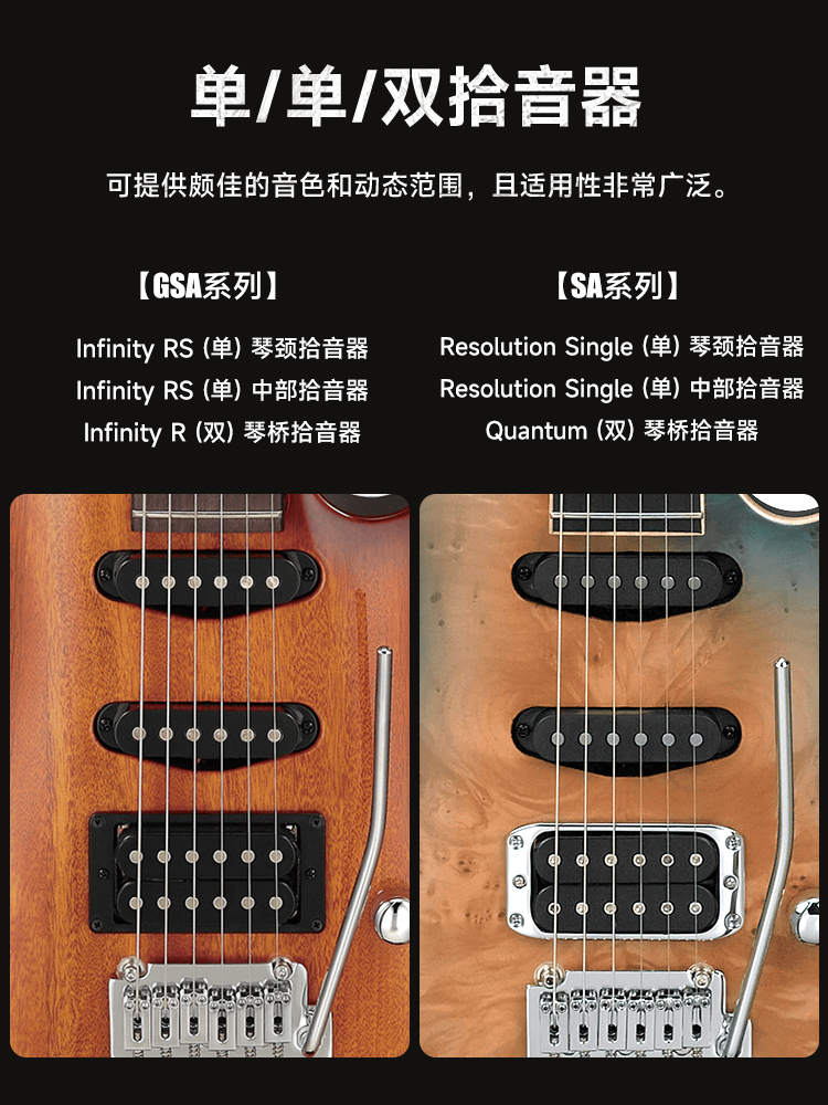 IBANEZ依班娜电吉他SA260360460初学者GSA60电吉他入门双摇套装 - 图2