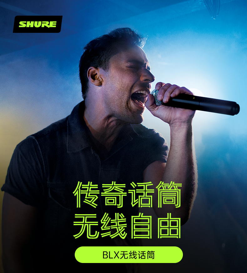 Shure/舒尔BLX288/SM58/无线话筒户外会议直播舞台演出一拖二话筒 - 图0