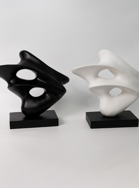 定制意式极简艺术雕塑摆件售楼处