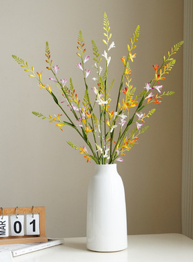 仿真单枝火焰兰摆件婚庆花材