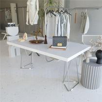 Clothing Store Display Table Running Water Table Landing Bag Rack Middle Island Desk Display Table Clothing Store Display Props Show Shelf