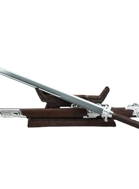 龙泉市刀剑花纹钢手工唐横刀战刀龙骨一体绣春刀清刀冷兵器未开刃