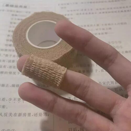 学生写字护指手指绷带自粘胶带保护防磨防茧可爱高颜值ins风指套 - 图0