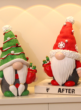 摆件客厅圣诞老人存钱罐恋家彩