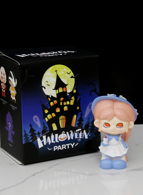 万圣节派对系列装饰盲盒手办复活节女巫装饰绷带怪人潮玩玩具摆件