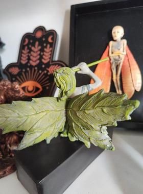 新品跨境风格潮流吹笛西风仙子园林庭院家居摆件雕塑树脂工艺品