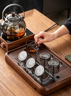 闽业高端胡桃木煮茶器