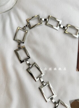 长方形金属百搭腰链配饰