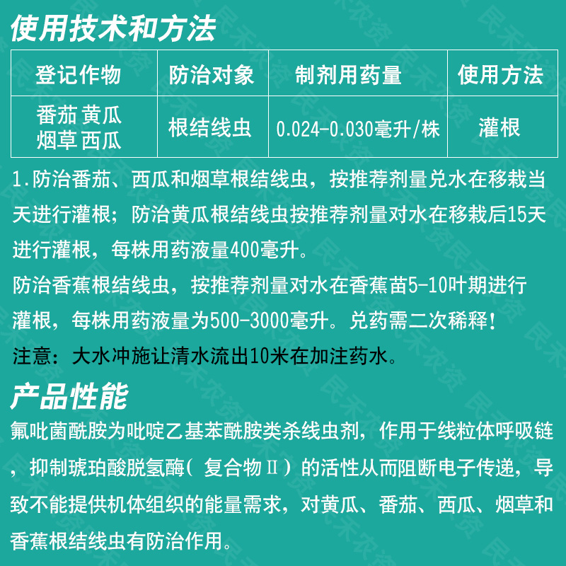 拜耳路富达农药杀菌剂氟吡菌酰胺悬浮剂黄瓜根线虫根结线虫专用药 - 图1