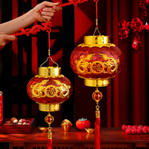 2024 Chinese New Year Xiao Long lantern New Year Luminous handbag Childrens small lanterns Spring Festival Crystal Projection Palace Lantern Decoration