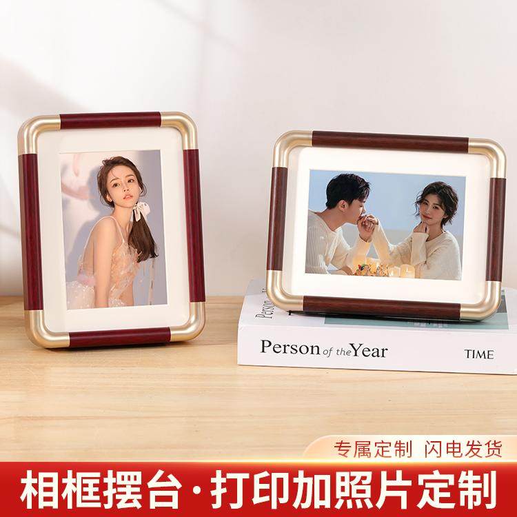 仿铜角实木相框空框加打印照片定制高级感任意尺寸冲洗相册画挂墙,淘宝优惠券,粉丝福利购,淘宝优惠卷