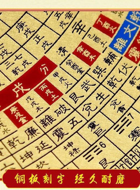 新款纯铜9寸八面激光罗盘